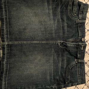 White House Black Market denim skirt.